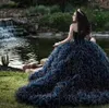 Navy Blue Quinceanera Dresses Beads Appliques Sweetheart Ruffles Corset Birthday Prom Gown Vestido De 15 Anos Quinceanera