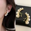 Boucles d'oreilles à dos pour femmes, Clip de manchette d'oreille élégant en Imitation de perle, tendance, boucle d'escalade de Cartilage, bijoux de déclaration, cadeaux