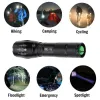 Zoom Mini T6 LED Tactical Flashlight Torch 3000 Lumens Waterproof 5 Modes Bike Cycling Light Rechargeable 18650 Charger Bike Lamp Clip ZZ