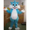 blauwe kat mascottekostuum simulatie stripfiguur outfits pak volwassenen maat outfit unisex verjaardag kerst carnaval fancy dress