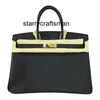 Genuine Leather Handbag Bk Bag Leather Women's Bag Grain Calfskin Lock Bag Handbag 25 30 35 40 Large Bag