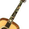 41 D Barrel D45 -serie Full Abalone Bay Inlaid Black Finger Acoustic Acoustic Guitar