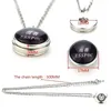 Hanger Kettingen Draak Heren Ketting Glas Cabochon Verzilverde Ketting Mode Cadeaus Voor Jongens Kettingen Mannen