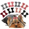 Vêtements de chien 20pcs Handmake Bowknot Bowknot Bowknots Decrate Bandes élastiques Chat Toilettage Petits chiens Accessoires