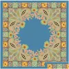 Lenços 90x90cm luxo sarja seda grande lenço mulheres lenço moda retropattern cetim lenço quadrado ladys design lenço gota dhgzd