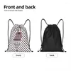 Shopping Bags Palestine Keffiyeh Traditional Tatreez Embroidery Drawstring For Yoga Backpacks Hatta Kufiya Sports Gym Sackpa Unk