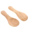 Ensembles de vaisselle 2 pièces Mini cuillères en bois accessoires de thé au miel cuillère bonbons lait en poudre japonais