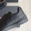 ZZEGNA ZEGNAS NEW DEERSKIN SPORTS 캐주얼 신발 남자 신발 슈퍼 라이트 블랙 탑 크로스 탄성 슬리브 신발