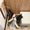 Projektantka Stella McCartney Emilie Buty noszą odporną platformę komfortową chelsea bots damska czarna marka d4dt#