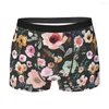 Onderbroek Burst Into Bloom (middernacht) Heren Boxer Briefs Boheems Zeer Ademend Hoge Kwaliteit Sexy Shorts Cadeau Idee