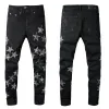 Designer Mens jean Distressed Ripped Bikers Man Luxury Jeans Slim Fit Motorcycle Biker Denim For Men S Black pour hommes pants