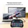 Nyaste Mini RII i10 trådlöst tangentbord 2.4G Luftmus Remote Control TouchPad 7 Färger Backlight Tangentbord för smarta Android TV -låda Tablett PC PS3 Xbox -spelkonsol