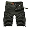 Shorts pour hommes 2024 été hommes Baggy multi poche militaire Cargo Shorts mâle coton kaki hommes tactique Shorts pantalons courts 29-44 pas de ceinture J0124