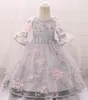 2021 Vinterkläder Baby Girl Dress Long Sleeve 2 1st Birthday Dress For Girl Frock Party Princess Baptism Dress Spädbarnsblomma Q124193300