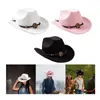 Boinas de chapéu de cowboy casual PO Props Big Brim Solshade Cosplay Sun Hats Dress Dress Fantaspume para adultos pescando camping viagens de caminhada