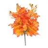 Flores decorativas Rama falsa artificial de larga duración Detalle realista Baya Día de Acción de Gracias