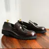 Mocassins masculinos de patente italiana, mocassins artesanais confortáveis de couro genuíno 2023, designer masculino para casamento, sapatos sociais