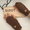 Demi-gants tricotés pour écran tactile, gants d'hiver pour dames, mignons, demi-doigts, pour étudiants, gants chauds d'écriture