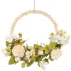 Guirlande de fleurs décoratives en Faux bois, accessoire suspendu, couronne de mariage, ornement Floral, décoration de ferme de printemps, pendentif mural pour maison