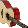 VOKI Edge Sittica Spruce guitare à doigt en bois massif avec touche en ébène