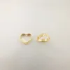 Gold Plated u Threader with Jump Rings 18k Gold Plated Heart Jump Rings