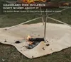 Barbecue Branddeken Camping proof Doek Pit Mat Picknick BBQ Pad Hoge Temperatuur AntiScald Vlamvertragend Tapijt 2202163304719