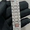 AP Watch Diamond Moissanite Iced Out Can Pass Test Rose Version Stones Gold Silver Pass Test Mens T OP Quality Mechanical Eta Movement Full Out 2-Tone Shiny