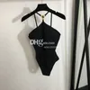 Designer halter bikinis sexig enstycke kvinnor badkläder strand semester baddräkt sommar semester pool fester baddräkt