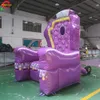 3 mH (10 pies) con soplador Barco aéreo gratuito Actividades al aire libre Silla inflable del trono del rey de cumpleaños para niños y adultos Fiesta para tomar fotos