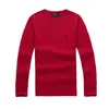 2024 classic new high quality mile wile polo brand men's twist sweater knit cotton sweater jumper pullover sweater Small horse game