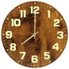 壁の時計照明壁時計インチサイレント非チックバッテリー操作木製ナイトライトクロックホームデコレーションオフィスベッドルームの装飾