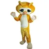 Yellow Cat Mascot Costume Simulation Cartoon Character Outfits Suit Vuxna storlek Outfit unisex födelsedag jul karneval fancy klänning