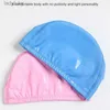 Bonnets de natation Bonnet de bain adulte PU imperméable bonnet de piscine couleur unie élastique protéger les oreilles cheveux longs chapeau de plongée bonnet de bain taille libre L240125