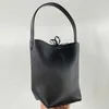 줄 가죽 토트 백 큰 용량 소규모 인기있는 미니멀리즘 파크 토트 리치 패턴 버킷 가방 어깨 가방 여성 240125