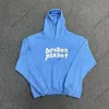 Broken Planet hoodies Grafische tee ontwerper gedrukt Heren Y2k hoody 3D Schuim Graffiti Brief Trui Hip Hop Harajuku Sweatshirts Trui Dames Lange Mouw pakken yh7