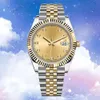 Womens 41mm Automatic Mechanical Watches 2813 Gold Stainless Steel Mens Diving Waterproof and Luminous Movement Dhgate Watch
