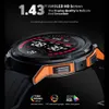 スマートウォッチSKMEI 410MAH AMOLED SMARTWATCH 1.43インチ1ATM防水心拍数モニターペドメーターBluetooth Call Smart Watch for Android IOS YQ240125