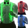 Luz de neón LED Hombres Mujer Tirantes Luces de baile Decoraciones para fiestas de bodas Disfraces de bricolaje Accesorios para festivales que brillan en la oscuridad 240118