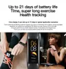 Smart klockor Lenovo AMOLED Sports Armband Män Kvinnor Fitness Waterproof Smartwatch Heitta Sleep Monitor Fitness Tracker Smart Band 2023 YQ240125