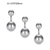 Anéis de botão de umbigo 3 peças anéis de umbigo anéis de umbigo cirúrgicos de aço inoxidável redondo UV umbigo barra piercing corporal piercing de umbigo YQ240125