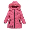 Grande taille hiver filles vestes garder au chaud épaissir manteau de noël automne à capuche fermeture éclair imperméable vêtements d'extérieur enfants vêtements 3-12 ans 240122