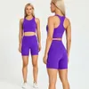 Lu Align 2 pièces ensemble de sport pour femmes exercice Biker Shorts 6 exercice course Fitness dos taille court sport soutien-gorge de gymnastique ensembles d'entraînement Yoga Lu Lemon LL 2024