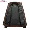 Jaquetas masculinas Moda Qualidade Motocicleta Jaqueta De Couro Homens Outono Inverno Jaqueta De Couro Falso Homens Windbreak PU Casaco De Couro Homem Outerwear 3XL J240125