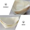 Dinnerware Sets Sushi Boat Restaurant Snack Plate Shape Bowl Desserts Disposable Wooden Tray Cake Decorations