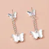 Dangle Oorbellen Delicate Vlinder Kwastje Voor Vrouwen Meisjes Koreaanse Mode Insect Hanger Studs DIY Sieraden Accessoires Geschenken