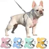 Atmungsaktive Mesh-Geschirr Hundebekleidung X-förmiges Hundegeschirr-Westen-Set für kleine Meidum Hundegeschirr-Leine Reflektierende Brustgurte für Welpen und Katzen