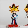 Figurines de jouets d'action classique pendentif bande dessinée porte-clés roi du jeu Yu Gi Oh Mutou Yugi Atum Figure modèle jouets livraison directe cadeaux Dhxcl