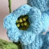 装飾的な花1PCウール編組ポット植物シミュレートされた盆栽ニットポットホームデスクトップホワイト/ピンク/イエロー/ブルー11cmx5cm