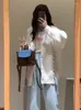 Kobiety dla kobiet mody Sweet Y2K Aesthetic Coats Vintage HARAJUKU Bandage Sweters LUSE All Match Butterfly Grunge Cardigans japońskie