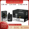 Originele UZY Bang BC5000 Bladerdeeg Wegwerp E-sigarettendons 5K Vape-pen 650mAh oplaadbare batterij 12 ml 0% 2% 3% 5% bang bc 5000 12flaovrs op voorraad bladerdeeg 5000 bang 5000